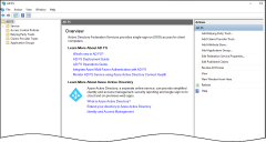 Screen capture of the Management Console Overview