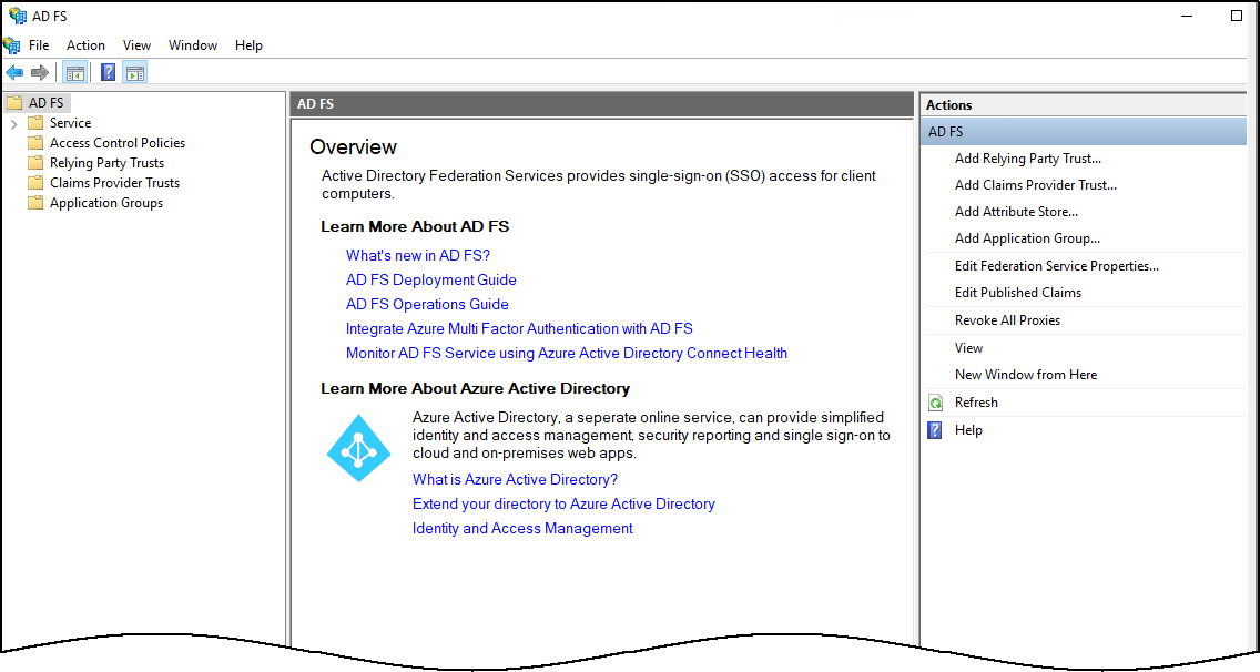 Configuring Active Directory Federation Services SSO