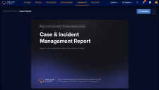 Screen capture of a generated case report