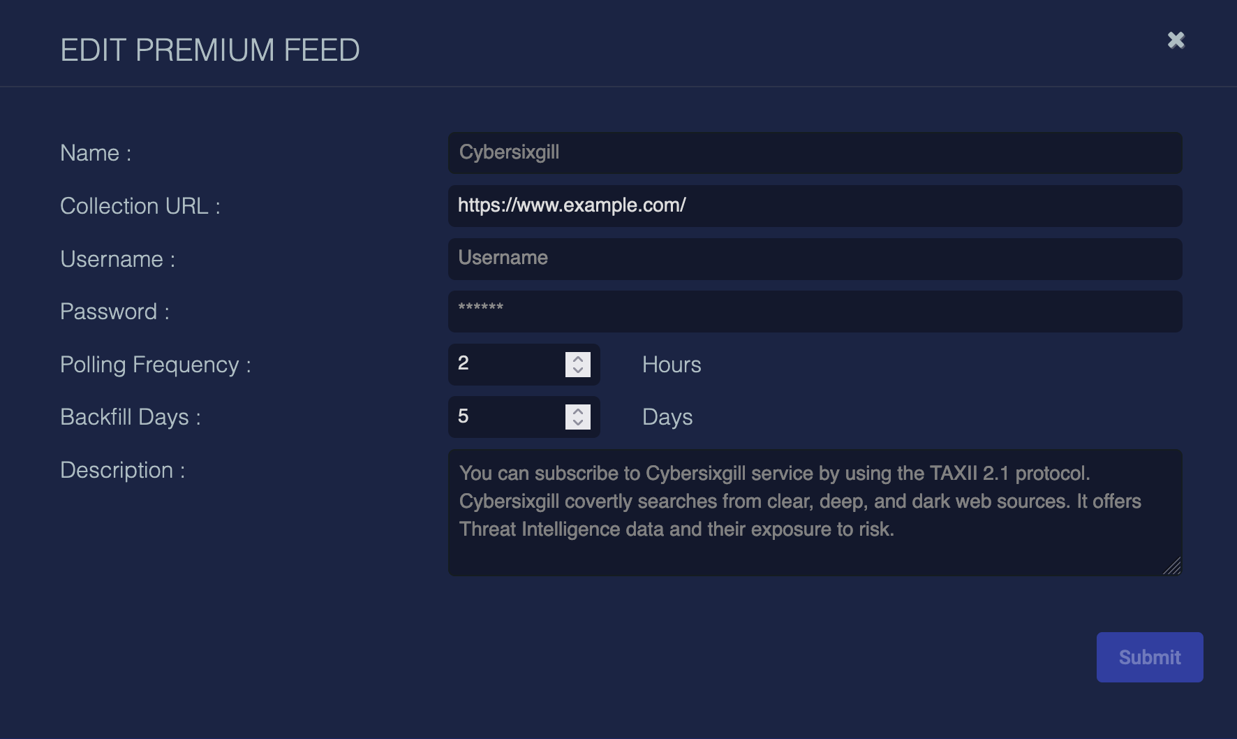 Configuring Feeds in the Threat Intelligence Platform