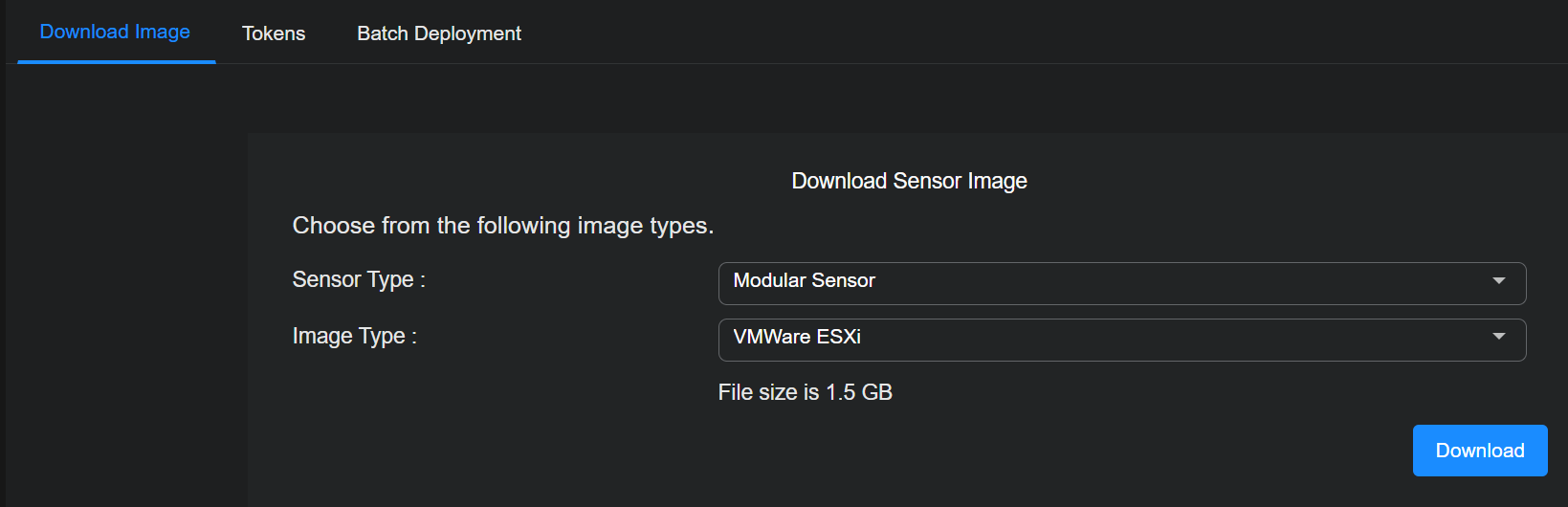 Installing a Modular Sensor in VMware