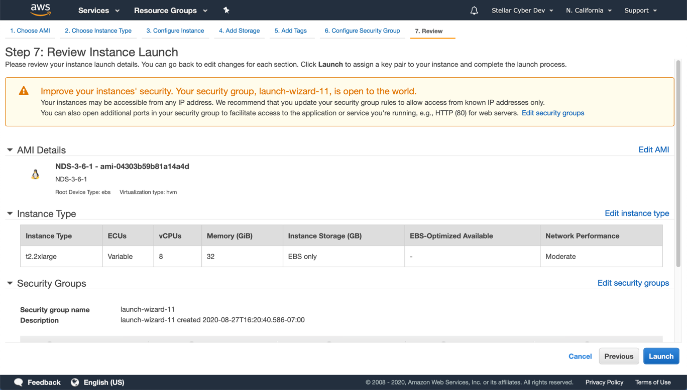 Installing a Modular Sensor in AWS